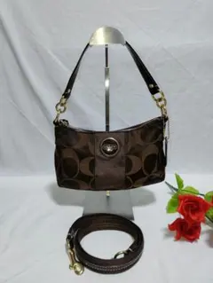 美品 コーチ COACH ショルダーバッグ ハンドバッグ 18035