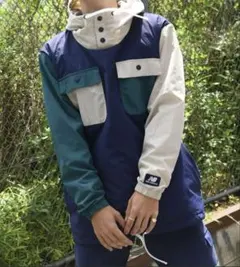 ニューバランス フード付マルチカラーアウター M