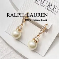 R372/RALPH LAUREN/訳あり/ゴールドパヴェパールピアス