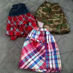 キッズスカート　3点セット 100〜110サイズ