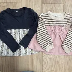 女の子　長袖　100 2枚