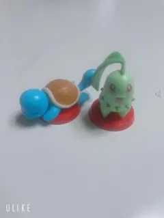 ポケモン　チョコエッグ　旅立ちの３匹 チコリータ、ゼニガメ