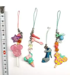 ディズニーストラップ4点セット　スマホストラップ