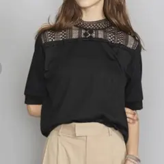 BEAUTY&YOUTH UNITED ARROWS レース5分袖カットソー