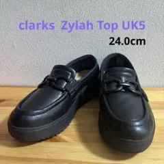 clarks クラークス　Zylah Top ザイラトップブラックレザー　UK5のサムネイル