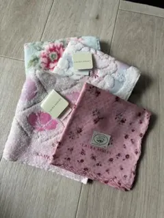 LAURA ASHLEY タオルハンカチ 4点セット