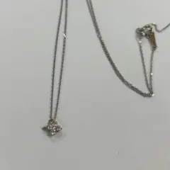 ☆ヴァンドーム青山　花型ダイヤネックレス　Pt950/Pt850