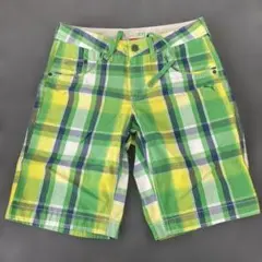 PUMA チェック柄ショートパンツW28