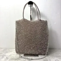 極美品✨人気色 シルバーレッド アンテプリマ ラージ 2way チェーン