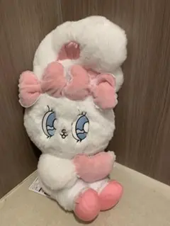 エスターバニー　フリルリボン　BIGぬいぐるみ　ホワイト