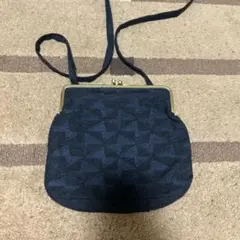 幾何学模様 黒 ショルダーバッグ