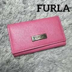 FURLA フルラ キーケース 6連 レザー ピンク