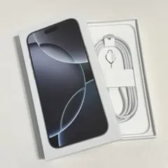 iPhone16ProMax空箱 ホワイトチタニウム 256gb 未使用ケーブル