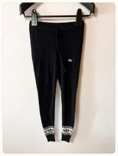 ☘️P1☘adidas originals ブラック レギンス風 パンツ S