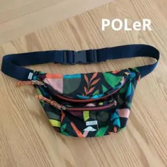 POLER 多色 ボタニカル柄 ウエストポーチ ウエストバッグ
