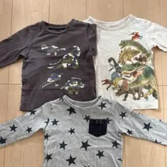 千趣会 長袖Tシャツ 3枚セット 100