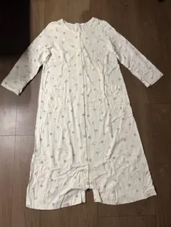 マタニティパジャマ 花柄 クリーム色 長袖