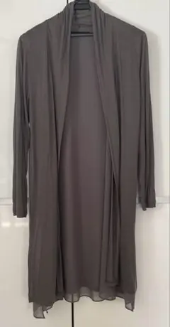 avvenennte vestito カーキ ロングカーディガン サイドスリット