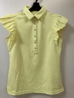 【美品】キャロウェイゴルフ 路面店イエローフリルポロシャツ　Sサイズ