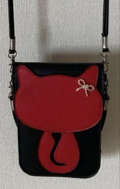猫柄　 スマホショルダーバッグ