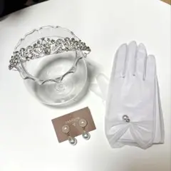 ティアラ 花嫁 レースグローブ 結婚式