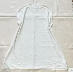 新品　メッシュ　涼しい　Aライン　ロング　ニット　スクワラン加工