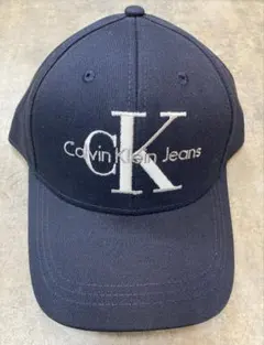 Calvin Klein Jeans ネイビ刺繍男女用キャップフリ➖サイズ