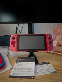 く*に様 Nintendo Switch 本体 マリオレッド×ブルー + ケース