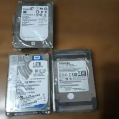 ハードディスクドライブ まとめ売り 1TB 3