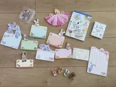 ディズニー等メモセットとマグネット付クリップ