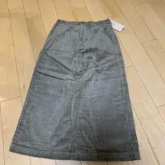 新品 SM2 サマンサモスモス コーデュロイボックススカート カーキ