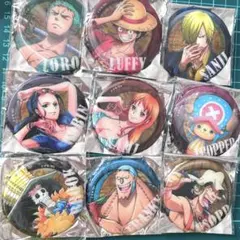 ONE PIECE ワンピース 3D缶バッジ 麦わらの一味　コンプリートセット