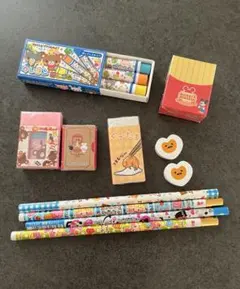 【平成レトロ】　えんぴつ・消しゴムセット