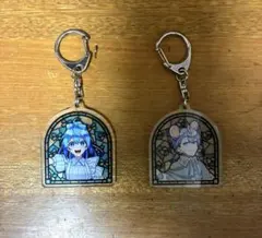 ☆魔法少女ノ魔女裁判 郵便局 切手型アクリルキーホルダー2種セット