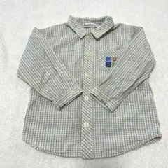 ファミリア 綿100%チェックシャツ 90サイズ