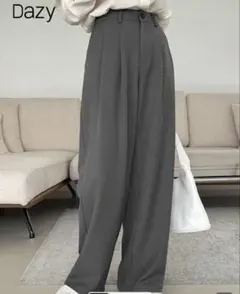 ワイドパンツ タックワイドパンツ スラックス