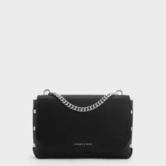 CHARLES & KEITH チェーンショルダーバッグ ブラックのサムネイル