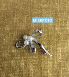 【極美品 最高級】ミキモト ブローチ パール リボン 5珠 皇室御用達 ✨極美品✨ ミキモト リボン パール ブローチ 皇室御用達 - メルカリ