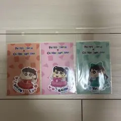FRUITS ZIPPER x クレヨンしんちゃん ステッカー　3点セット　松本