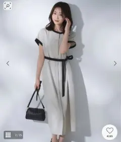 STRATA リネンライクツイードIラインワンピース - メルカリ