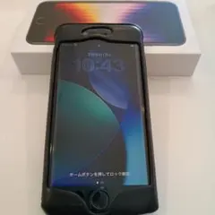 Apple iPhone SE3 ミッドナイト 64G レザーケース付