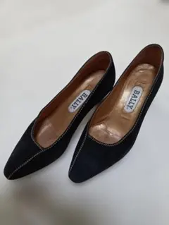 BALLY 黒 スエード ヒール 5.5 M