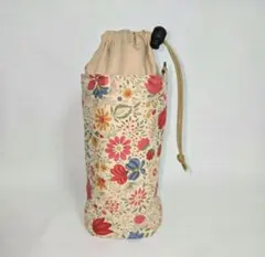 花柄＊内側撥水加工シート付きペットボトルカバー＊ハンドメイド