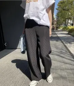 ドットジャガードイージーパンツ