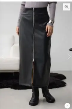 AZUL BY MOUSSY＊フェイクレザーZIPタイトスカート【新品】