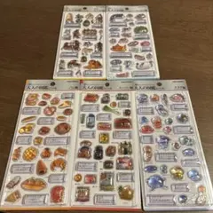 正規品　大人の図鑑シール3D 5枚ウミウシ　クラゲ　古代エジプト　スーパー　パン