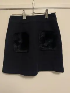 LODISPOTTO ファー付き　タイトスカート　レディース