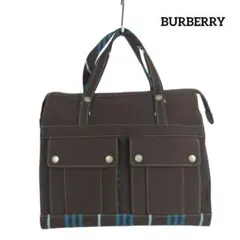 【美品】BURBERRY バーバリー ブルーレーベル トートバッグ キャンバス