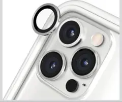 iPhone 14 Pro Max用 カメラ保護レンズ シルバー