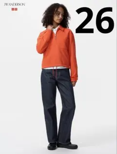 26 ユニクロ　jw anderson ストレートデニム